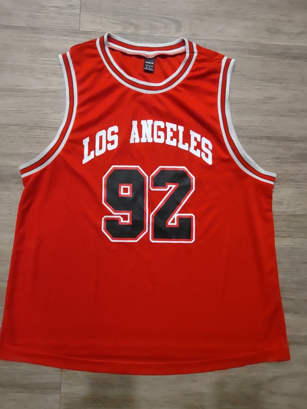 Los Angeles 92 Red Sleeveless Kids Jersey Top